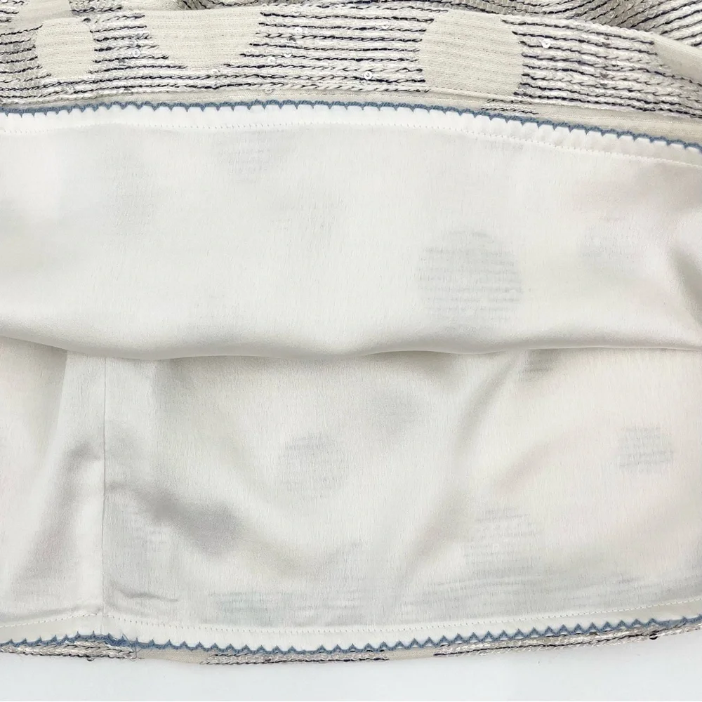 Maeve by Anthropologie Anya Dotted Sequined Jacquard Mini Skirt Size 4